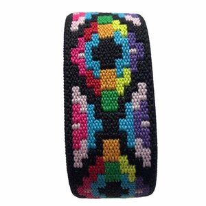 Multi-Color Aztec Fabric Elastic Apple Watch Band 38mm Solo Loop
